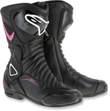 ALPINESTARS Women SMX-6 v2 Vented Boots - Black/Pink/White - US 7 / EU 38 2223117-1132-38