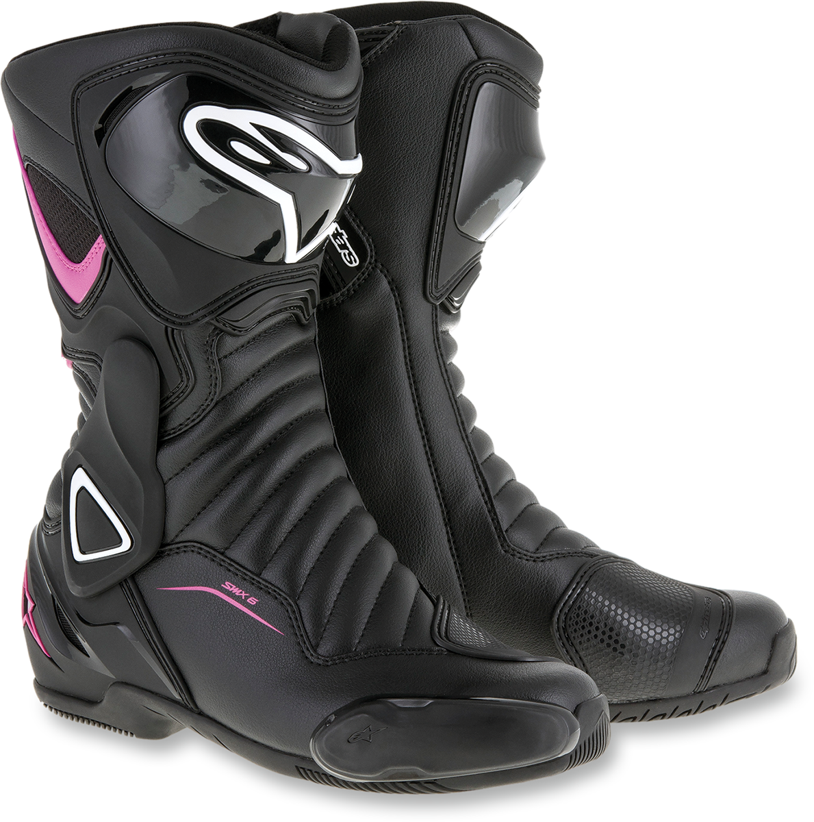 ALPINESTARS Women SMX-6 v2 Vented Boots - Black/Pink/White - US 8 / EU 39 2223117-1132-39