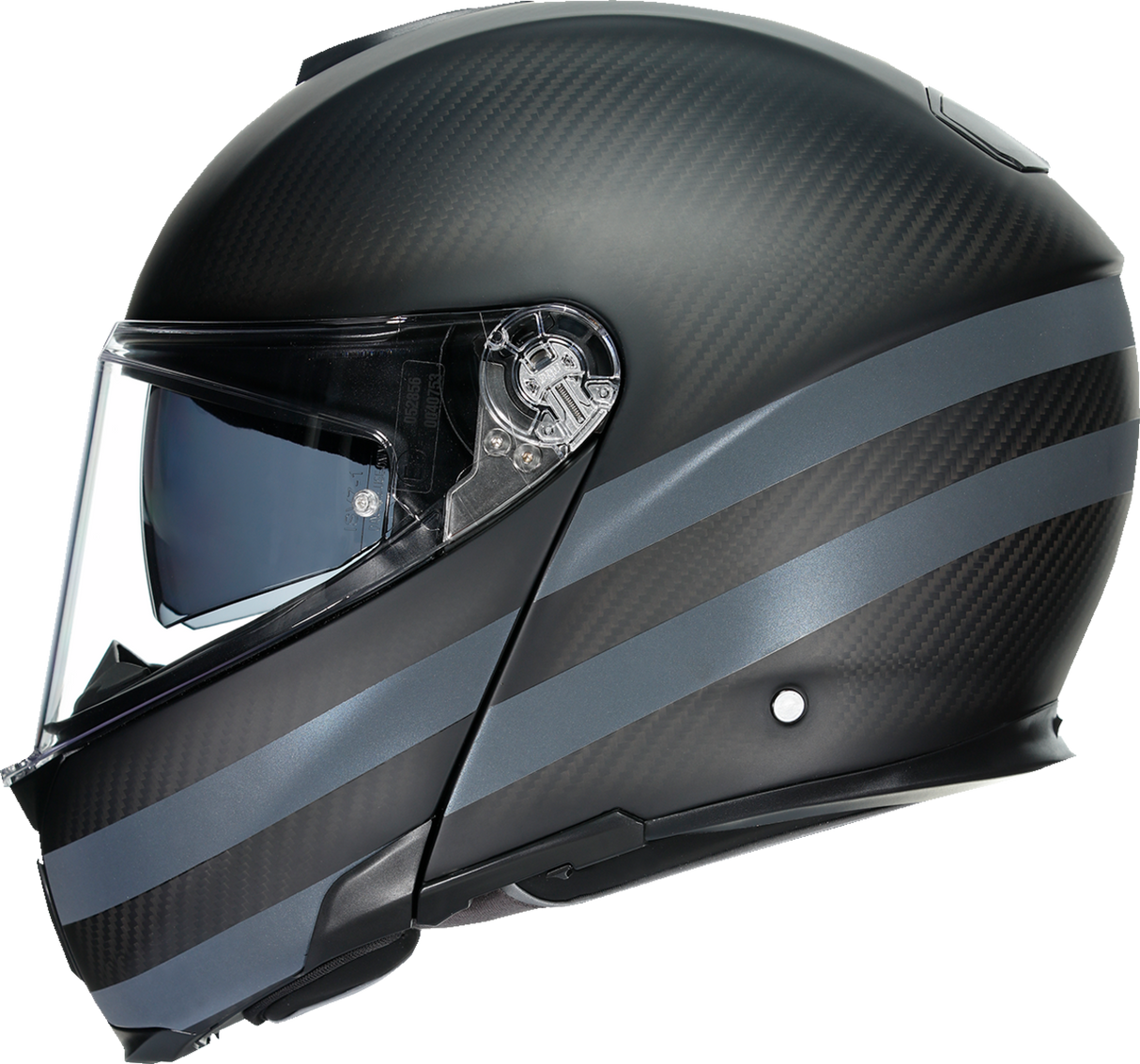 AGV SportModular Motorcycle Helmet - Dark Refractive - Carbon/Black - Large 211201O2IY01414