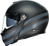 AGV SportModular Motorcycle Helmet - Dark Refractive - Carbon/Black - Large 211201O2IY01414