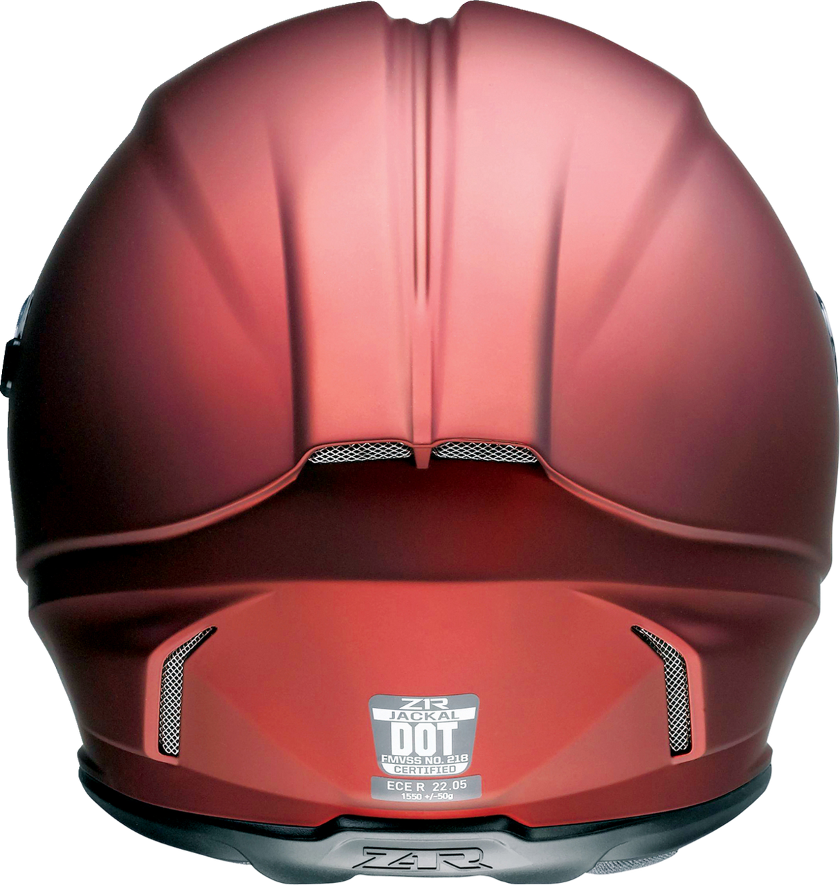 Z1R Jackal Motorcycle Helmet - Satin - Red - Large 0101-14824