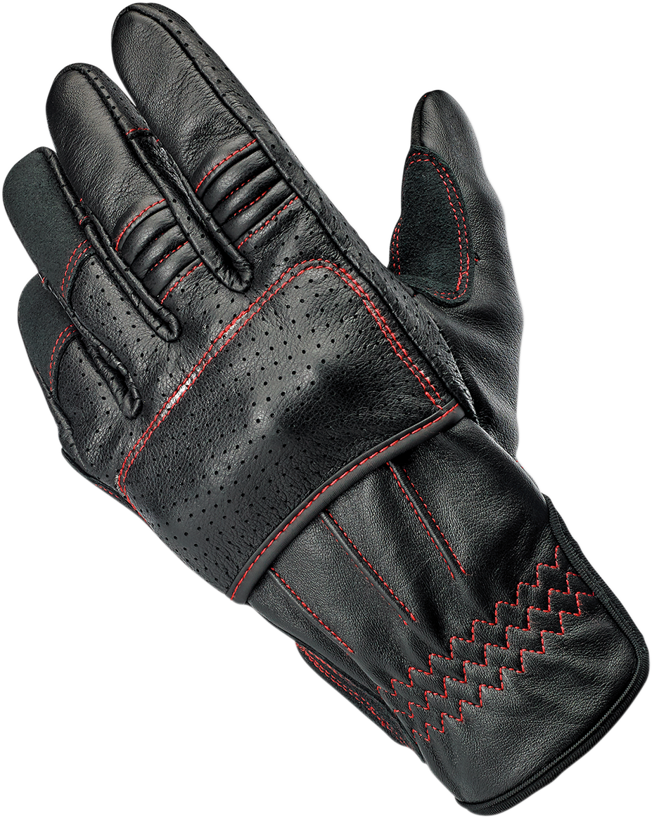 BILTWELL Borrego Gloves - Redline - Small 1506-0108-302