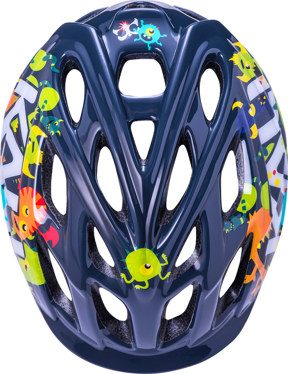 KALI Child Chakra Bicycle Helmet - Monsters - Black - Small 0221020425