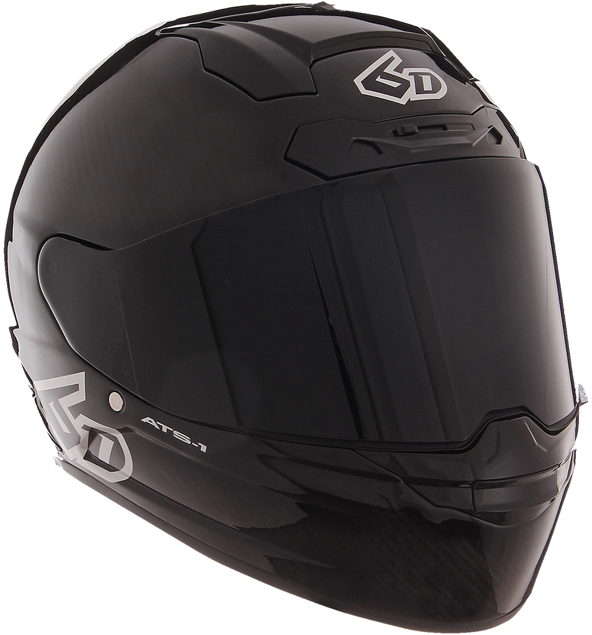 6D ATS-1R Motorcycle Helmet - Gloss Black - Small 30-0905