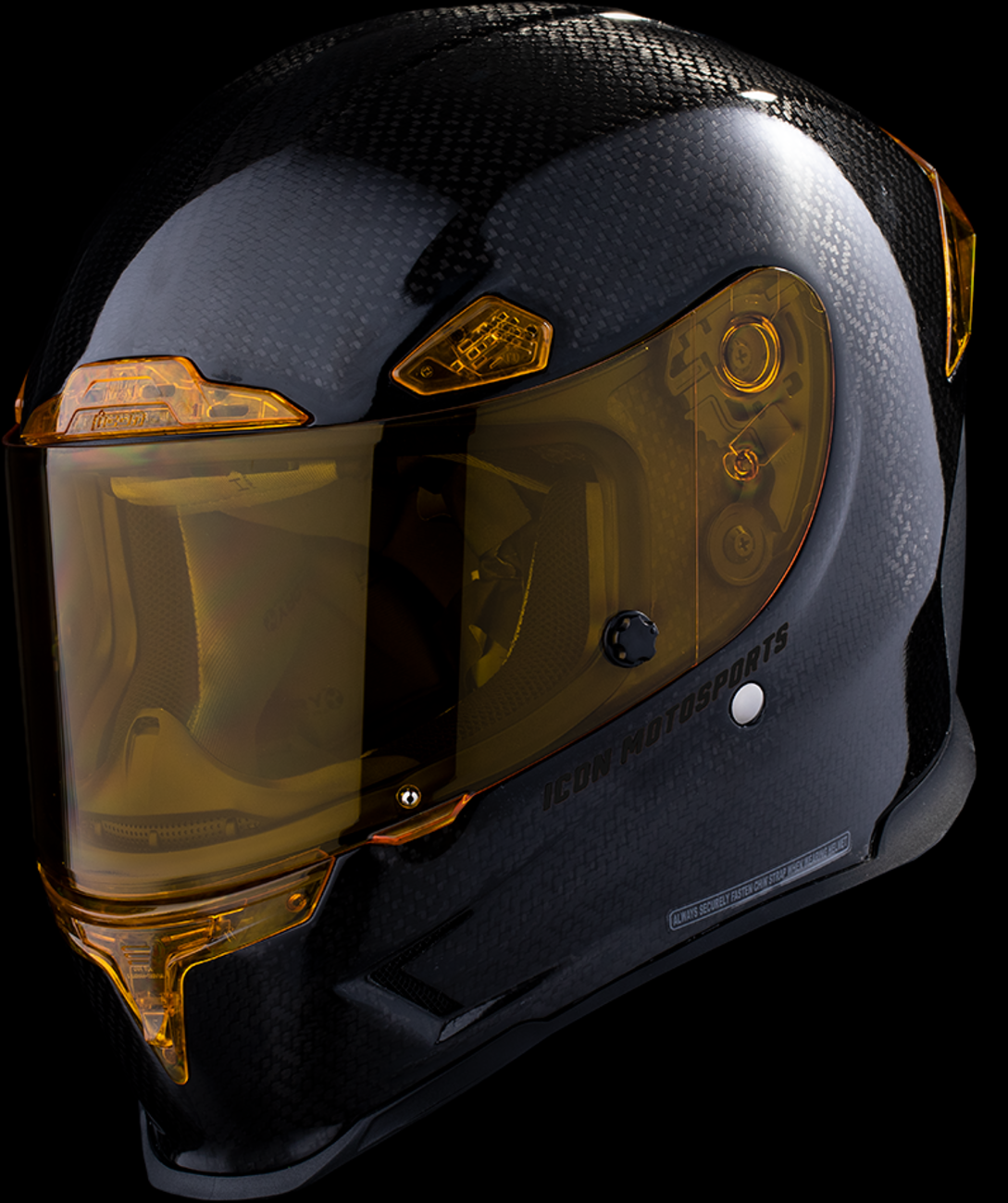 ICON Airframe Pro™ Motorcycle Helmet - Carbon 4Tress - Yellow - Small 0101-16660