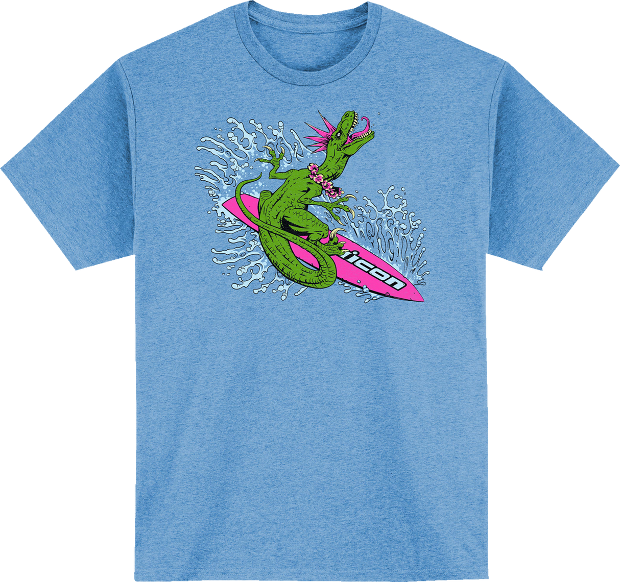 Camiseta ICON Dino Fury™ - Azul claro jaspeado - XL 3030-21967