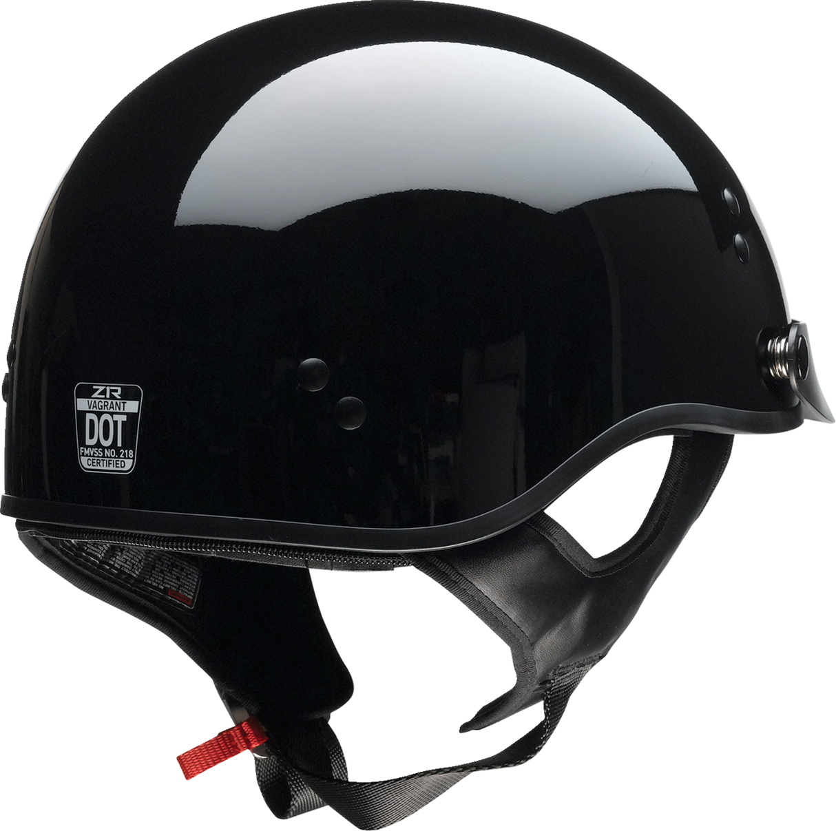 Z1R Vagrant NC Motorcycle Helmet - Black - Large 0103-1369