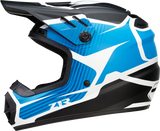 Z1R Youth Rise Motorcycle Helmet - Flame - Blue - Small 0111-1448