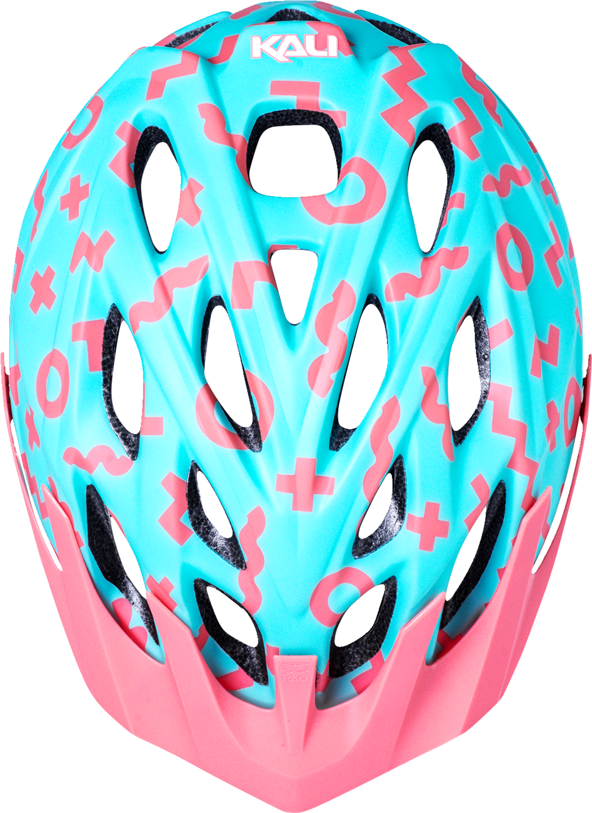 KALI Youth Chakra Plus Bicycle Helmet - Zwiggles - Matte Seafoam/Salmon 0221421212