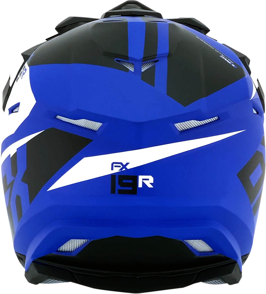 AFX FX-19R Motorcycle Helmet - Racing - Matte Blue - Large 0110-7070