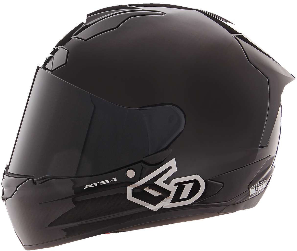 6D ATS-1R Motorcycle Helmet - Gloss Black - Small 30-0905