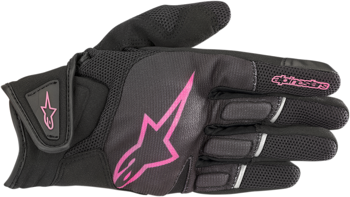 ALPINESTARS Women Stella Atom Gloves - Black/Fuchsia - Large 3594018-1039-L