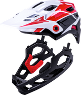 KALI Child Maya Full Face Bicycle Helmet - Race - Gloss White/Red/Black 0221922112