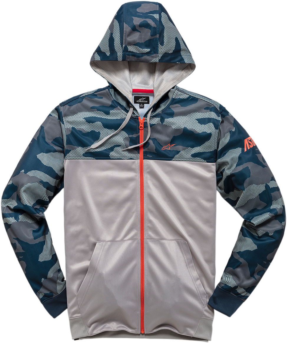 ALPINESTARS Reckon Zip Hoodie - Camo Navy - XL 1210530009071XL