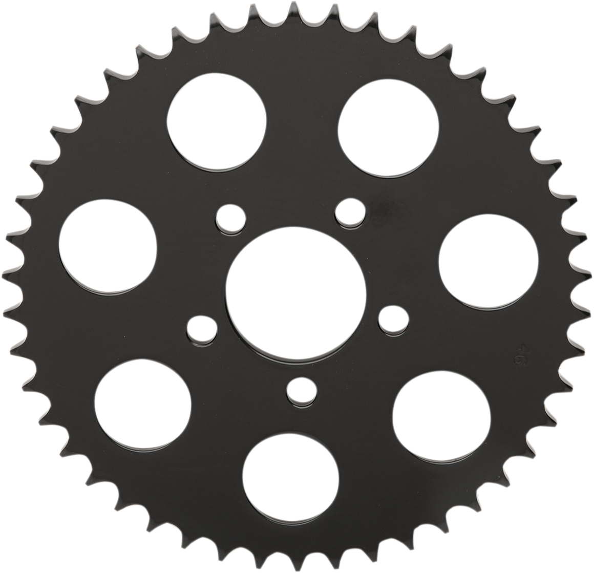 DRAG SPECIALTIES Rear Sprocket - Gloss Black - Flat - 46 Tooth 16429EB