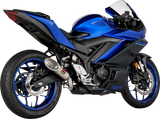 Yamaha R3 MT03 2022-2024 Exhaust, Akrapovic, New Slip-On Titanium End Cap S-Y3SO6-IVOSS