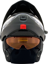 AFX FX-111DS Snow Motorcycle Helmet - Electric - Matte Black - Medium 0120-0800