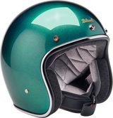 BILTWELL Bonanza Motorcycle Helmet - Metallic Catalina Green - XS 1001-358-201