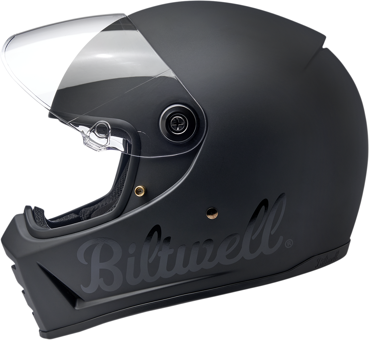 BILTWELL Lane Splitter Motorcycle Helmet - Flat Black Factory - XS 1004-638-101