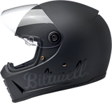 BILTWELL Lane Splitter Motorcycle Helmet - Flat Black Factory - XS 1004-638-101