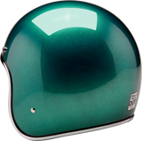 BILTWELL Bonanza Motorcycle Helmet - Metallic Catalina Green - Medium 1001-358-203