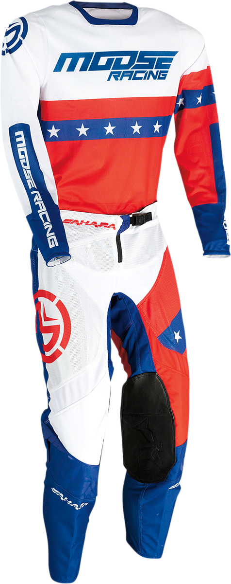 MOOSE RACING Sahara Pants - Red/White/Blue - 30 2901-9056