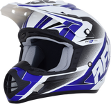 AFX FX-17 Motorcycle Helmet - Force - Pearl White/Blue - XS 0110-5237