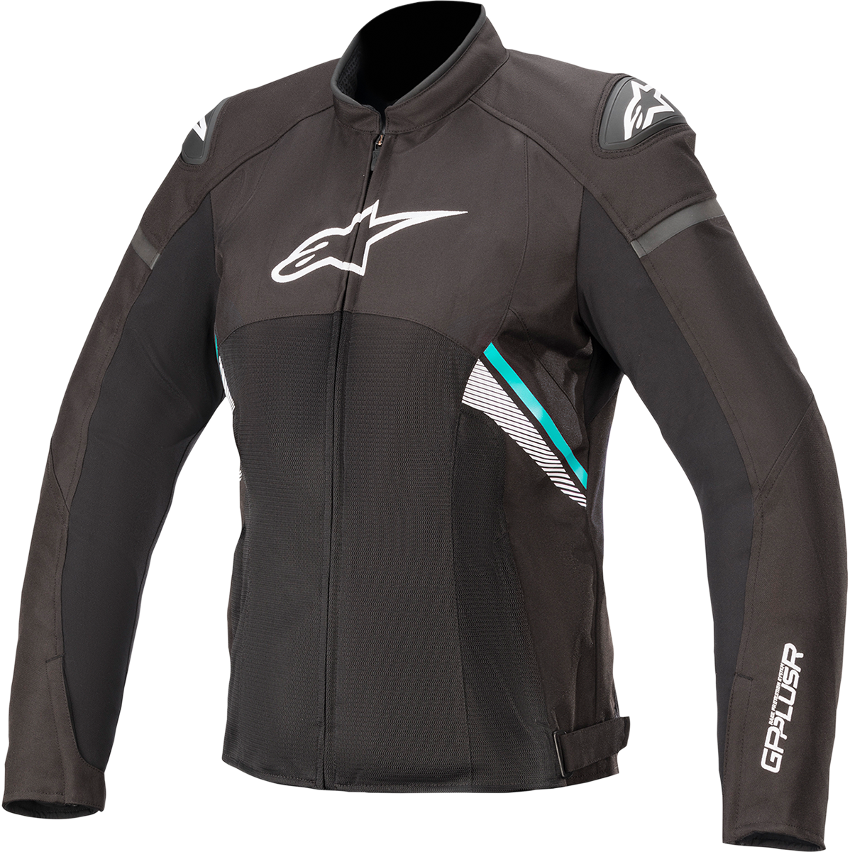 ALPINESTARS Women Stella T-GP Plus R v3 Air Jacket - Black/White/Teal - 2XL 331062012702X