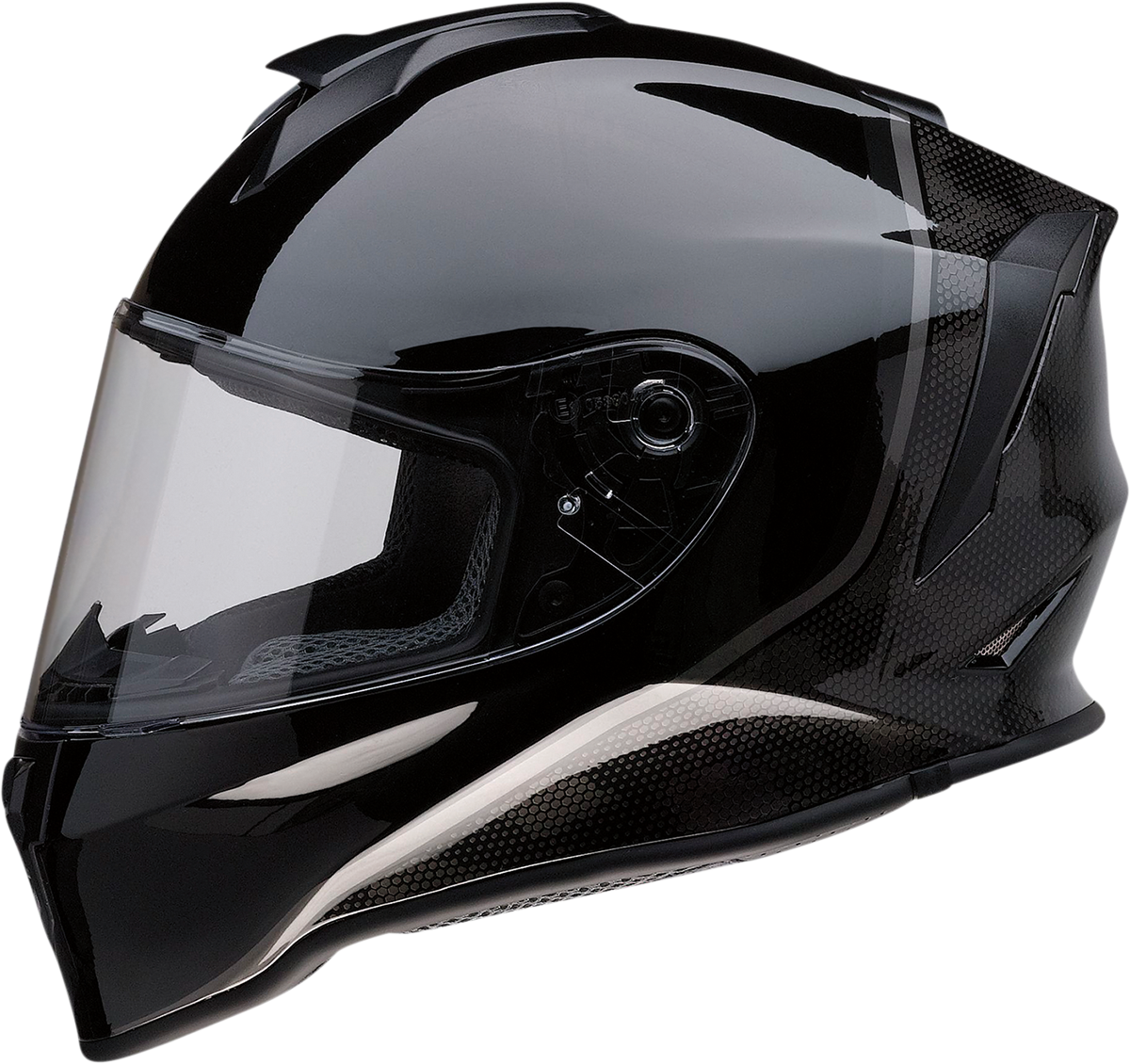 Z1R Youth Warrant Motorcycle Helmet - Kuda - Gloss Black - Medium 0102-0246