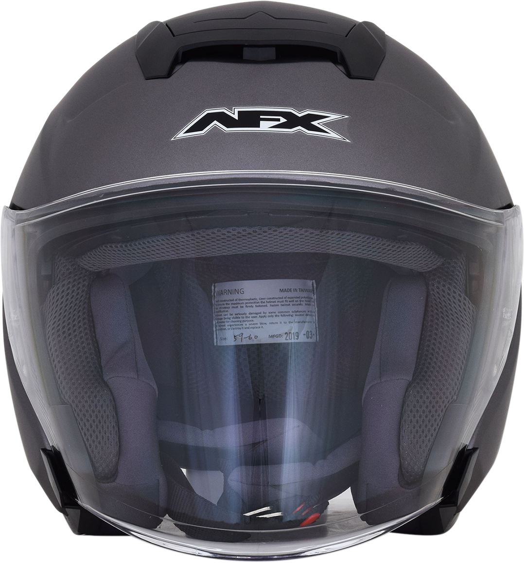 AFX FX-60 Motorcycle Helmet - Frost Gray - Medium 0104-2568