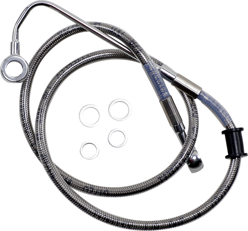 DRAG SPECIALTIES Brake Line - Front (Upper) - Stainless Steel 618299