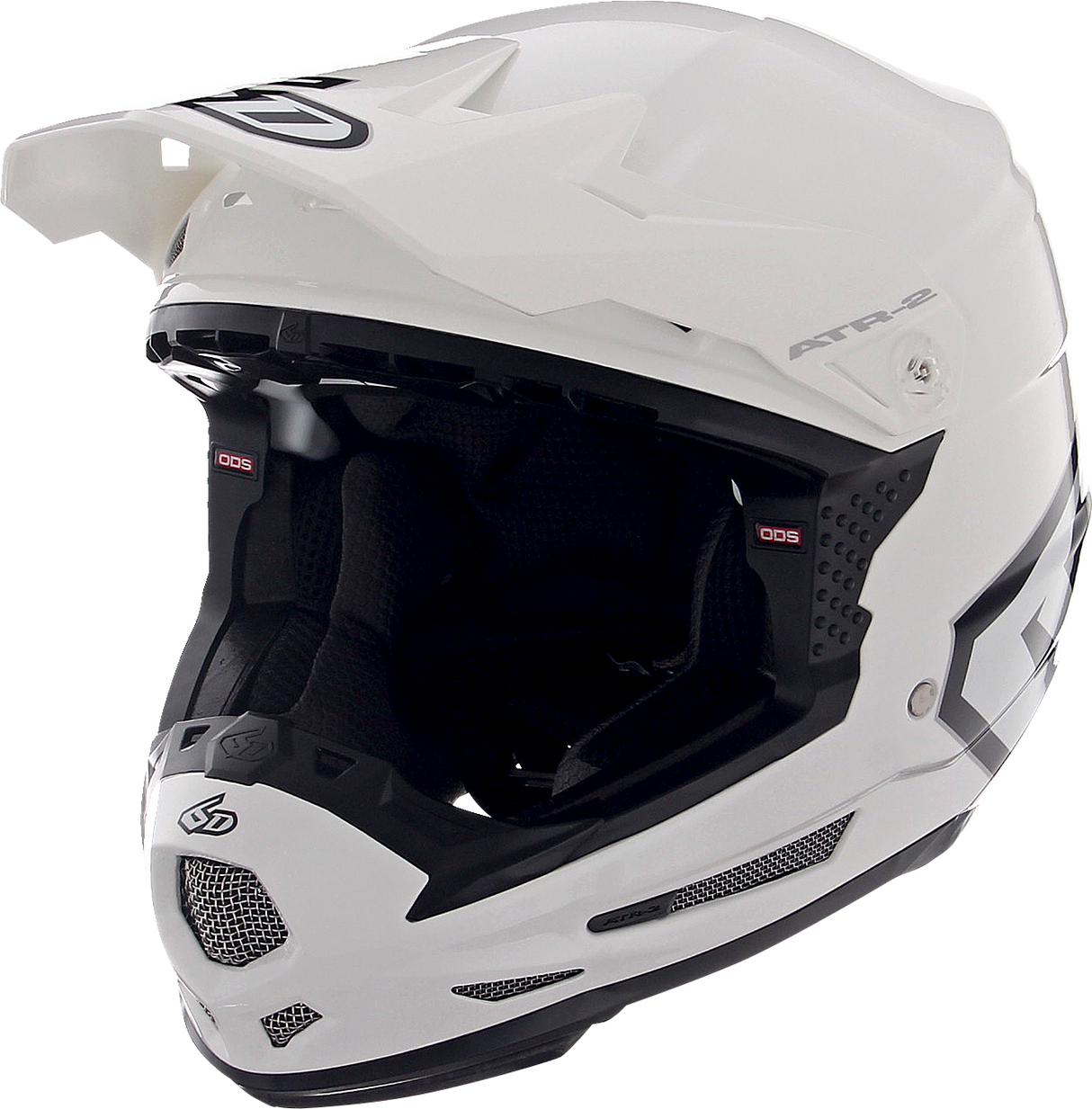 6D ATR-2Y Motorcycle Helmet - Gloss White - Large 11-5612