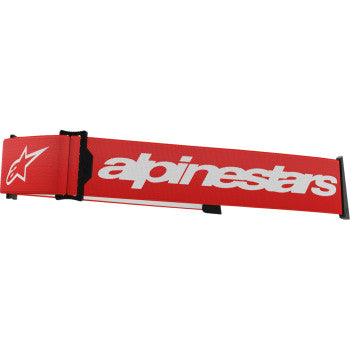 ALPINESTARS Goggles Supertech Goggles Strap - Red/White 9400125-32