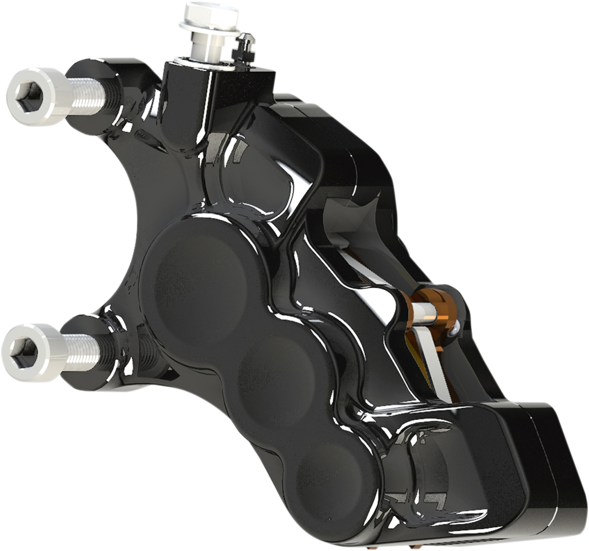 ARLEN NESS 6-Piston Caliper - Front Left - Black - 11.8" 02-215