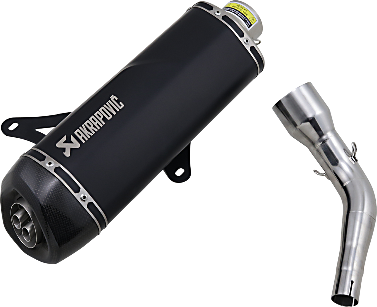 AKRAPOVIC Muffler - Black - Stainless Steel - GTS/GTV S-VE3SO9-HRSSBL 1811-3941