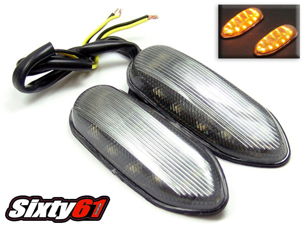 Suzuki GSXR 600 750 (2006-2025) / GSXR 1000 (2005-2016) Mirror Block Off Turn Signals-Smoke