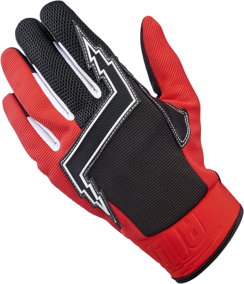 BILTWELL Baja Gloves - Red - Small 1508-0801-302