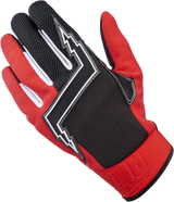 BILTWELL Baja Gloves - Red - Small 1508-0801-302