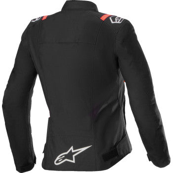 ALPINESTARS Women Stella T-SPS v2 WP Jacket - Black/White/Red Fluo - Small 3210225-1231-S