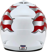 AFX FX-17 Motorcycle Helmet - Flag - White - Large 0110-2377