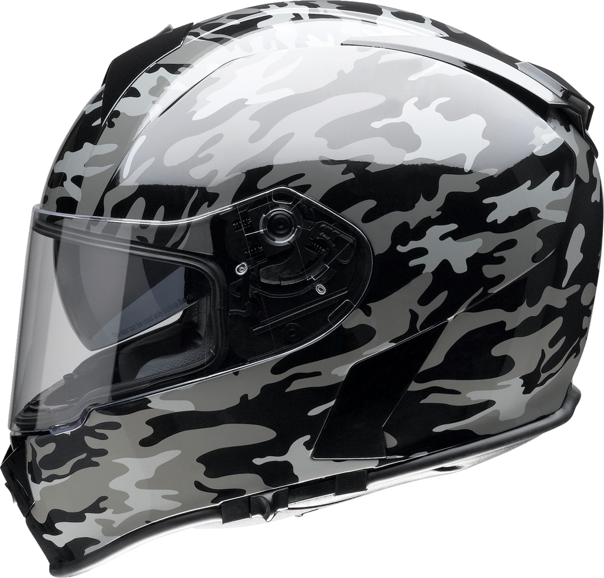 Z1R Warrant Motorcycle Helmet - Camo - Black/Gray - Large 0101-14368