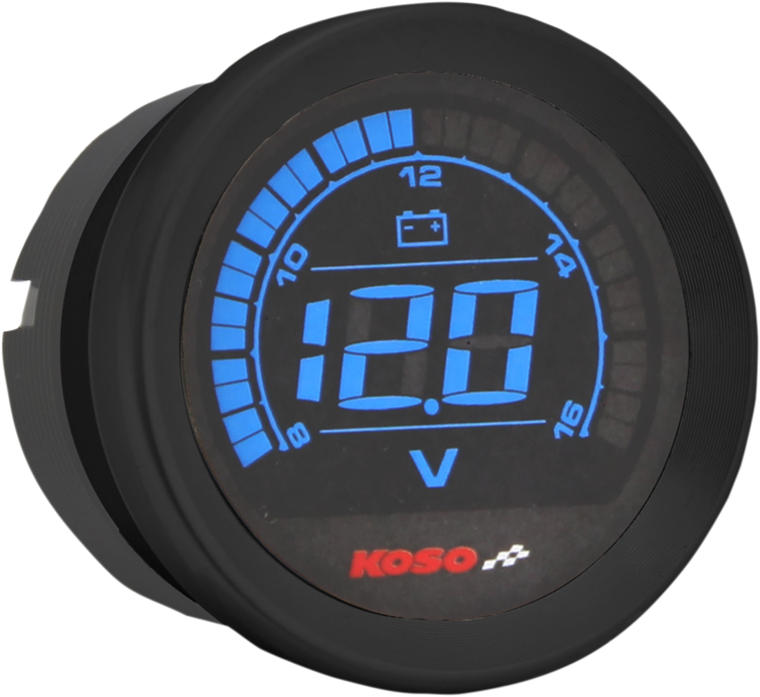 KOSO NORTH AMERICA 2" Voltmeter Gauge - Black BA050310