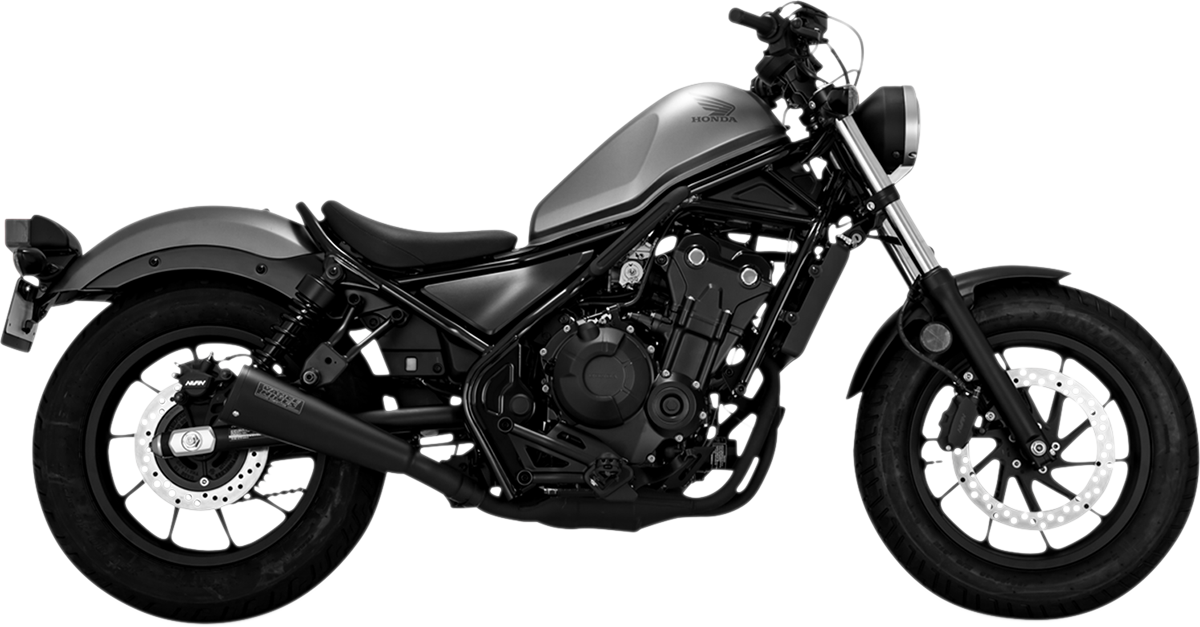 Vance & Hines Exhaust for Honda Rebel 500 2017-2024 Upsweep Black Slip-On Muffler 48421