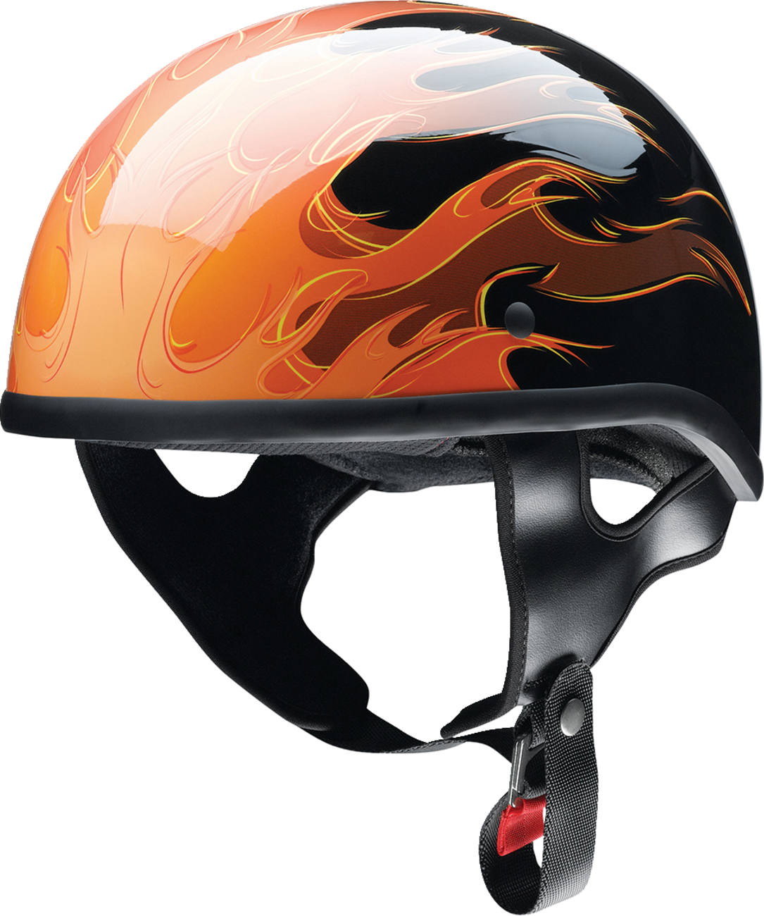 Z1R CC Beanie Motorcycle Helmet - Hellfire - Orange - Small 0103-1346