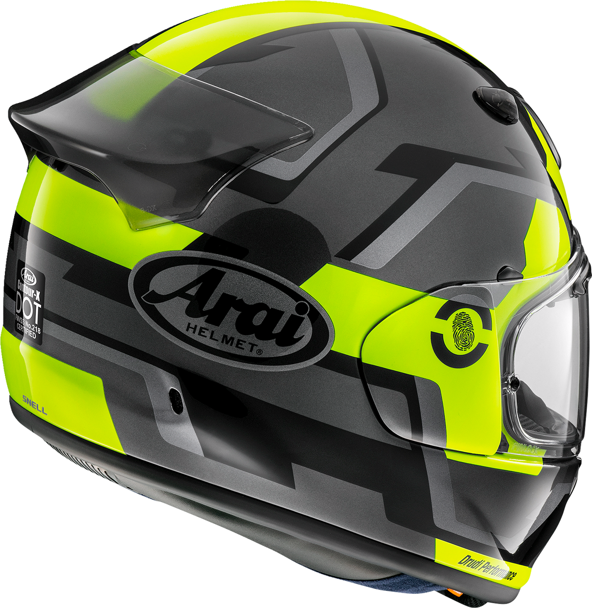 ARAI Contour-X Motorcycle Helmet - Face - Fluorescent Yellow - Medium 0101-16063