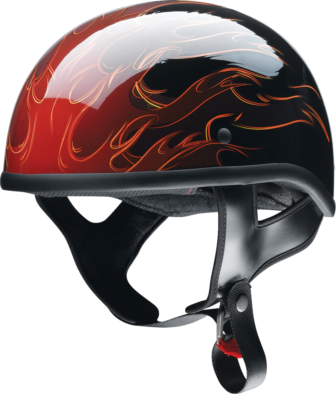 Z1R CC Beanie Motorcycle Helmet - Hellfire - Red - Small 0103-1325