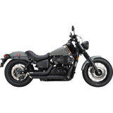 VANCE & HINES Shortshots Staggered Exhaust System - Black 48319