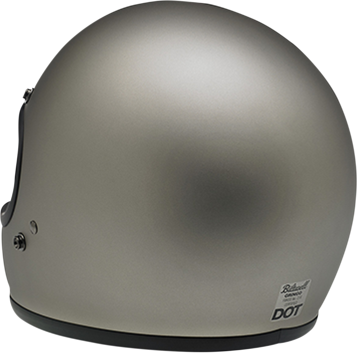 BILTWELL Gringo Motorcycle Helmet - Flat Titanium - Small 1002-203-102