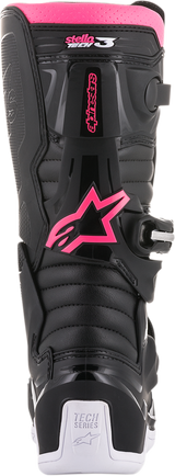 ALPINESTARS Women Stella Tech 3 Boots - Black/White/Pink - US 8 2013218-130-8