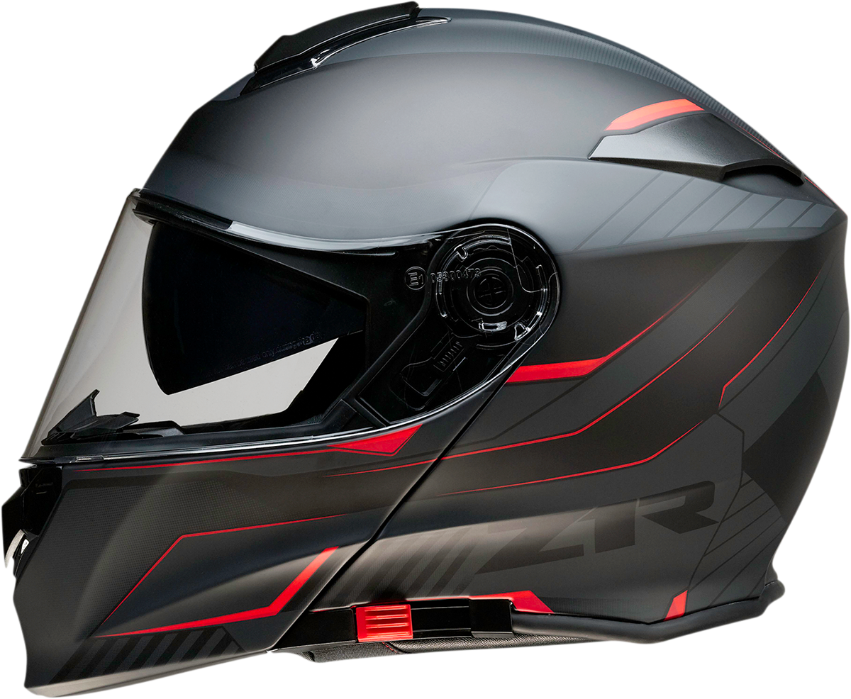 Z1R Solaris Motorcycle Helmet - Scythe - Black/Red - XS 0100-2028